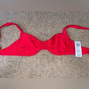 Abercrombie & Fitch Vibrant Red Bikini Top